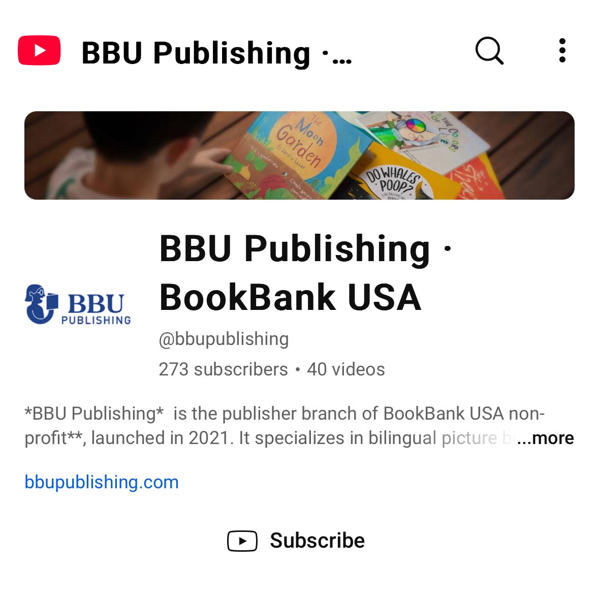 Youtube BBU Publishing